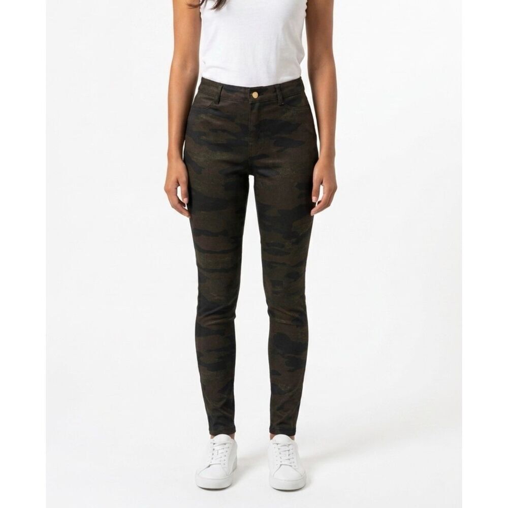 Time and Tru Dark Camo stretch fitted jeggings size xs